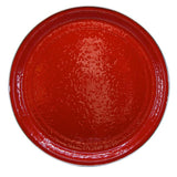 20 in. Solid Red Enamelware Round Serving Tray