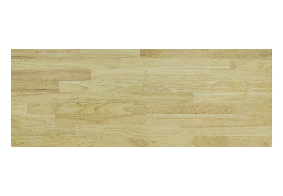 CESICIA Black Wood Base with Wood Top Rolling Kitchen Island (18-in x 51-in x 36-in)