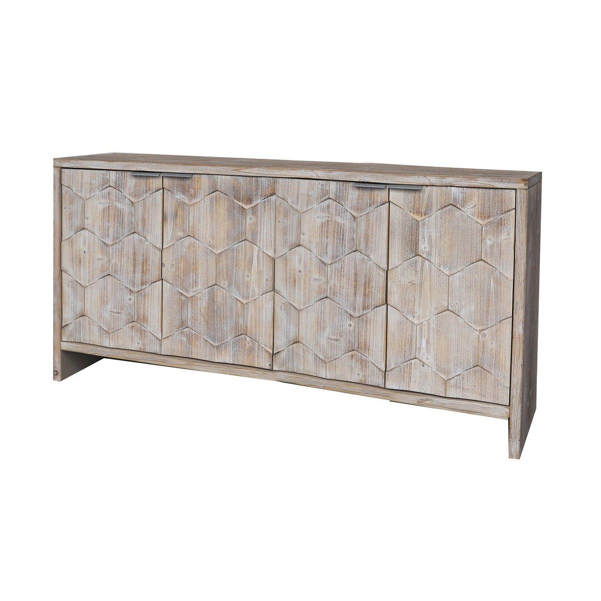 Clihome Natural Wood Wash Accent Chest