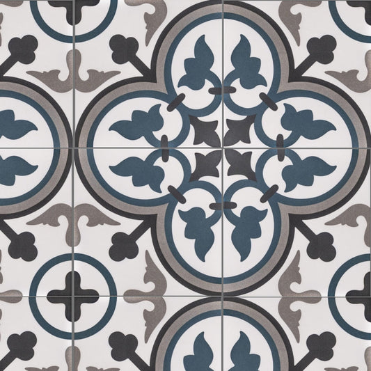 The Tile Life Venice Sorolla 10-in x 10-in Matte Porcelain Encaustic Floor and Wall Tile product image