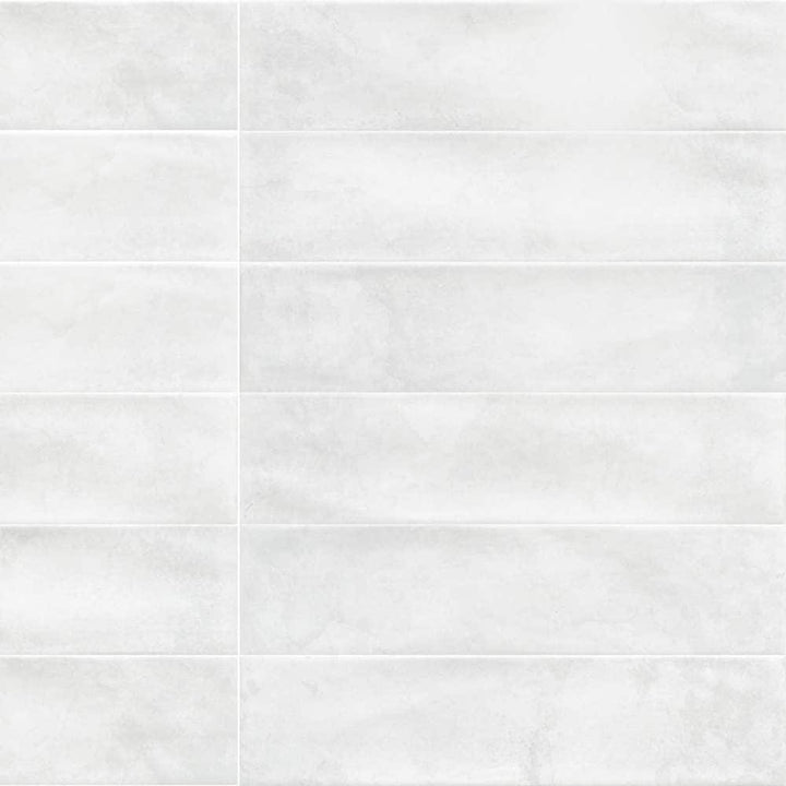 The Tile Life Avila White 3-in x 12-in Glossy Ceramic Subway Wall Tile product image