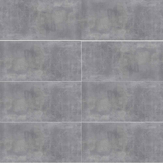 The Tile Life Studio Gris 12-in x 24-in Matte Porcelain Cement look Floor and Wall Tile product image