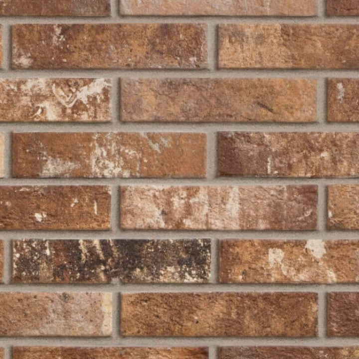 The Tile Life Brick City Sunset 2-in x 10-in Matte Porcelain Brick look Floor and Wall Tile product image