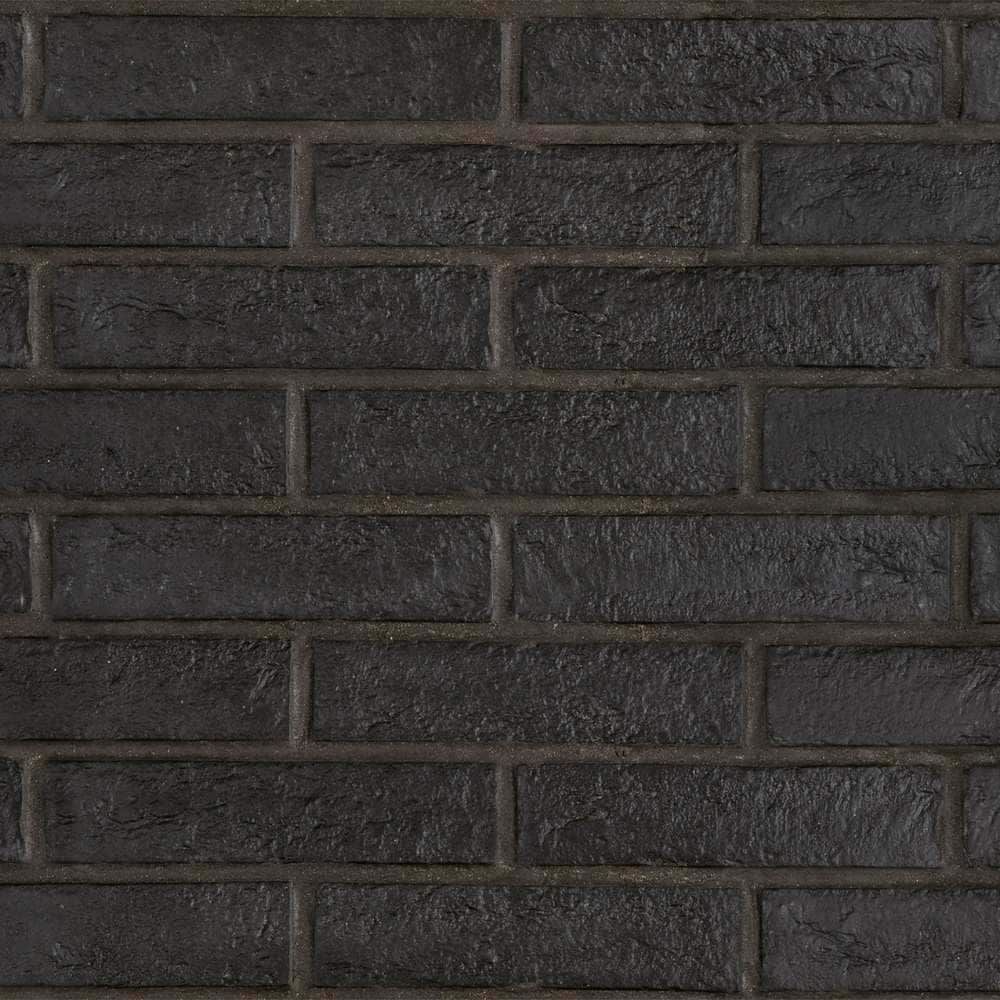 The Tile Life Brick City Black 2-in x 10-in Matte Porcelain Brick look Floor and Wall Tile product image