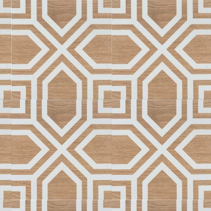 The Tile Life Larissa Punta Miel 10-in x 10-in Matte Porcelain Wood look Floor and Wall Tile product image