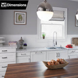 VT Dimensions Formica 8-ft Carrara Bianco Straight Laminate Kitchen Countertop with Integrated Backsplash