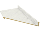 VT Dimensions Formica 10-ft Carrara Bianco Right-Hand Miter-Cut Laminate Kitchen Countertop with Integrated Backsplash