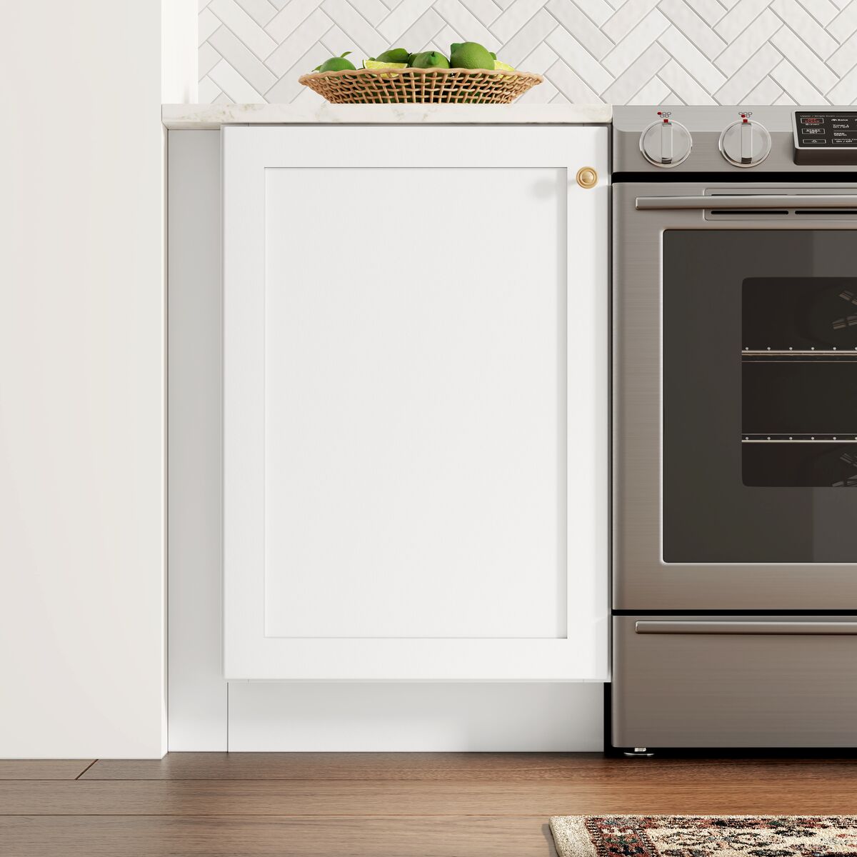 Whalen CLICK-IT Enfield 21-in W x 34.5-in H x 24-in D Classic White Birch Base Ready To Assemble Plywood Cabinet (Raised Panel Shaker Door Style)
