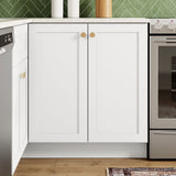 Whalen CLICK-IT Enfield 30-in W x 34.5-in H x 24-in D Classic White Birch Base Ready To Assemble Plywood Cabinet (Raised Panel Shaker Door Style)