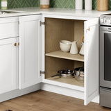 Whalen CLICK-IT Enfield 30-in W x 34.5-in H x 24-in D Classic White Birch Base Ready To Assemble Plywood Cabinet (Raised Panel Shaker Door Style)