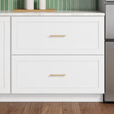 Whalen CLICK-IT Enfield 36-in W x 34.5-in H x 24-in D Classic White Birch 2-Drawer Base Ready To Assemble Plywood Cabinet (Raised Panel Style)