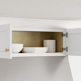 Whalen CLICK-IT Enfield 36-in W x 12-in H x 12-in D Classic White Birch Wall Ready To Assemble Plywood Cabinet (Raised Panel Shaker Door Style)