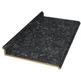 VT Dimensions Formica 10-ft Midnight Stone Etchings Straight Laminate Kitchen Countertop with Integrated Backsplash