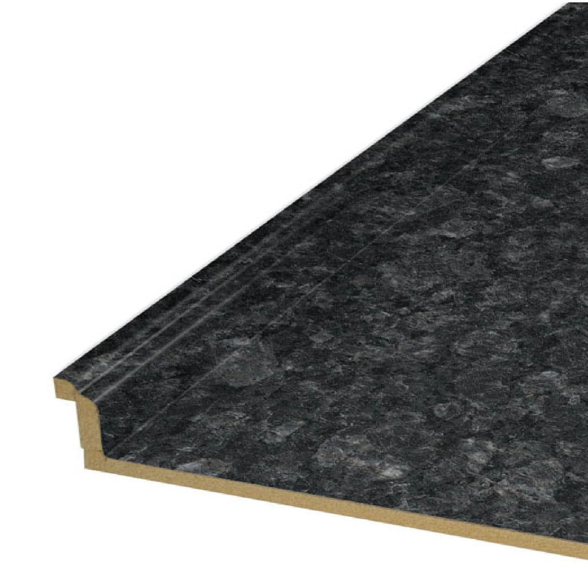 VT Dimensions Formica 8-ft Midnight Stone Etchings Straight Laminate Kitchen Countertop with Integrated Backsplash