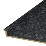 VT Dimensions Formica 10-ft Midnight Stone Etchings Right-Hand Miter-Cut Laminate Kitchen Countertop with Integrated Backsplash