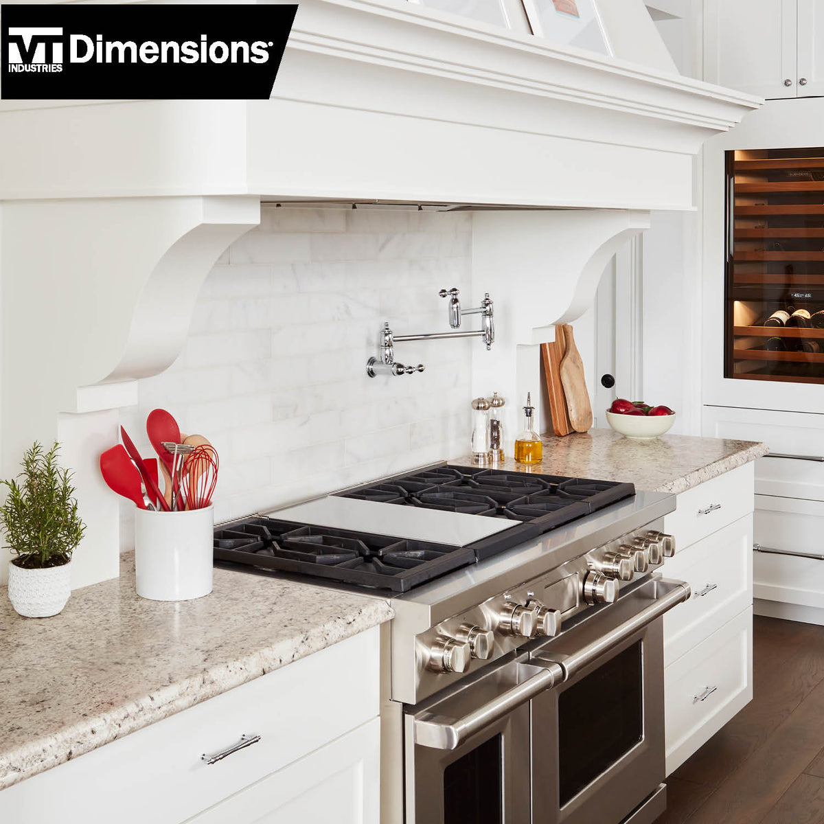 VT Dimensions Formica Etchings 6-ft x 25.5-in Ouro Romano Straight Laminate Kitchen Countertop with Integrated Backsplash