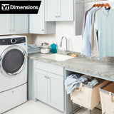VT Dimensions Formica Radiance 10-ft x 25.25-in Straight Laminate Countertop with Integrated Backsplash - Cafe Azul 6319-RD