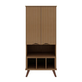 Manhattan Comfort Hampton Black 6-Shelf Office Cabinet