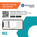 Whalen CLICK-IT Enfield 36-in W x 12-in H x 12-in D Classic White Birch Wall Ready To Assemble Plywood Cabinet (Raised Panel Shaker Door Style)