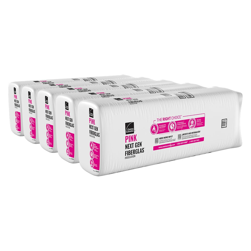 Owens Corning R-30 Unfaced Fiberglass Insulation Batts, 8.25 in. Thick x 23.75 in. W x 48 in. L