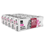 Owens Corning R-21 Unfaced Fiberglass Insulation Batts, 6 in. x 16 in. x 96 in.
