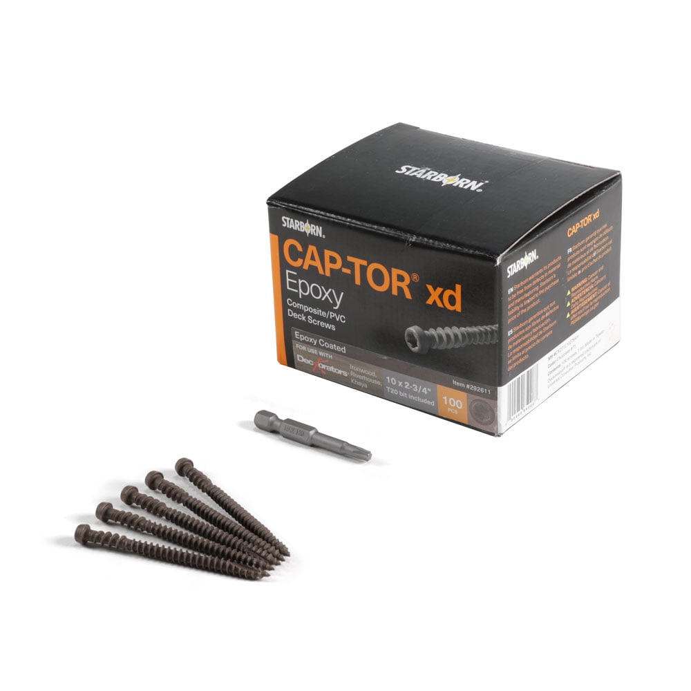 Deckorators 2.75-in Chocolate Brown Hidden Deck Fastener 25-sq ft (100-Pack)