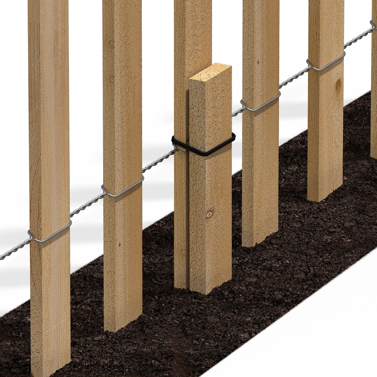 Greenes 15-Ft x 2-Ft Decorative White Pine Woven Wire Rolled Garden Fencing