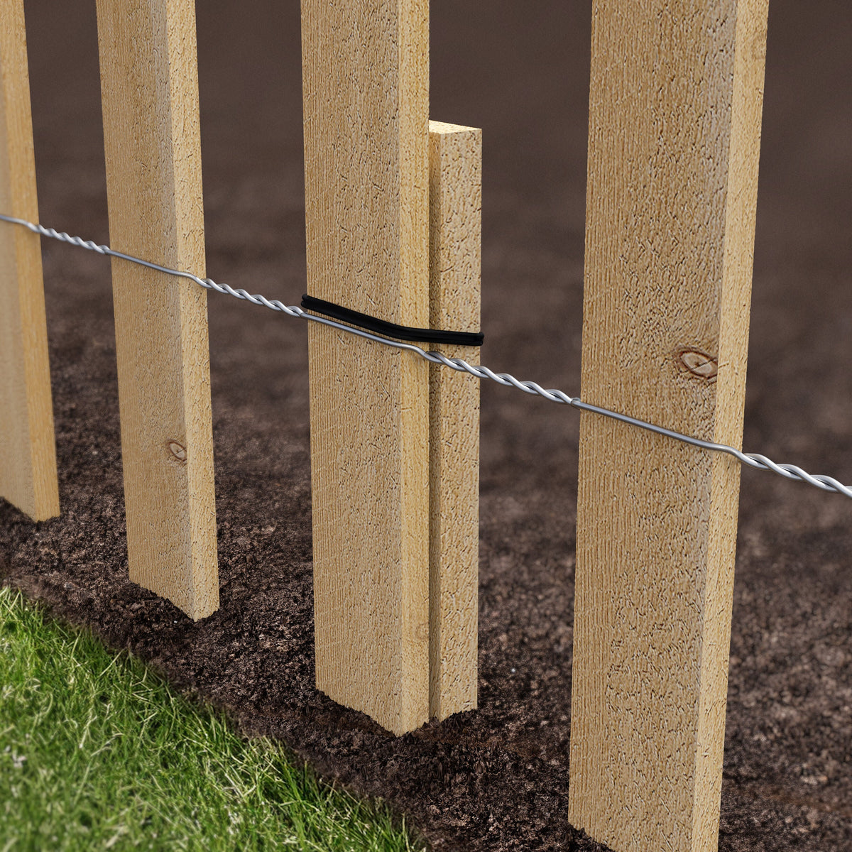 Greenes Fence 8-ft x 1.33-ft 14-Gauge White Cedar Woven Wire Rolled Fencing