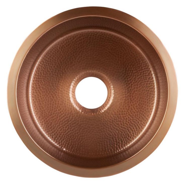 Ducreux Dual Mount Solid Copper 17 in. Single Bowl Prep or Bar Sink in Antique Copper