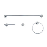 Venezia 4-Piece Bathroom Accessory Set in Polished Chrome - Super Arbor