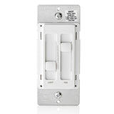 Leviton 300-Watt Decora SureSlide Single-Pole 2-Circuit Fan & Light Dimmer, White (66DF)