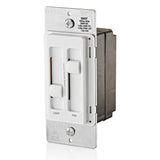 Leviton 300-Watt Decora SureSlide Single-Pole 2-Circuit Fan & Light Dimmer, White (66DF)