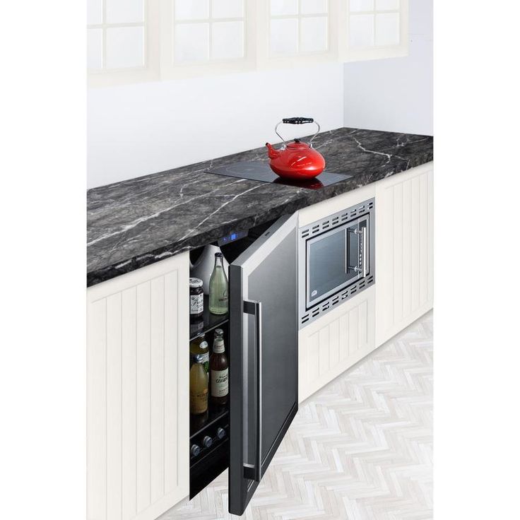Summit Appliance 100-Can Capacity (5-cu ft) Commercial Glass Door/Black Cabinet Built-In/Freestanding Beverage Center
