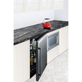 Summit Appliance 100-Can Capacity (5-cu ft) Commercial Glass Door/Black Cabinet Built-In/Freestanding Beverage Center