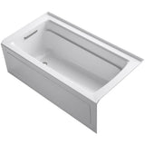 Archer 60 in. Right-Hand Drain Rectangular Alcove Bathtub in White - Super Arbor