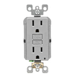 15 Amp Self-Test SmartlockPro Slim Duplex GFCI Outlet, White - Super Arbor