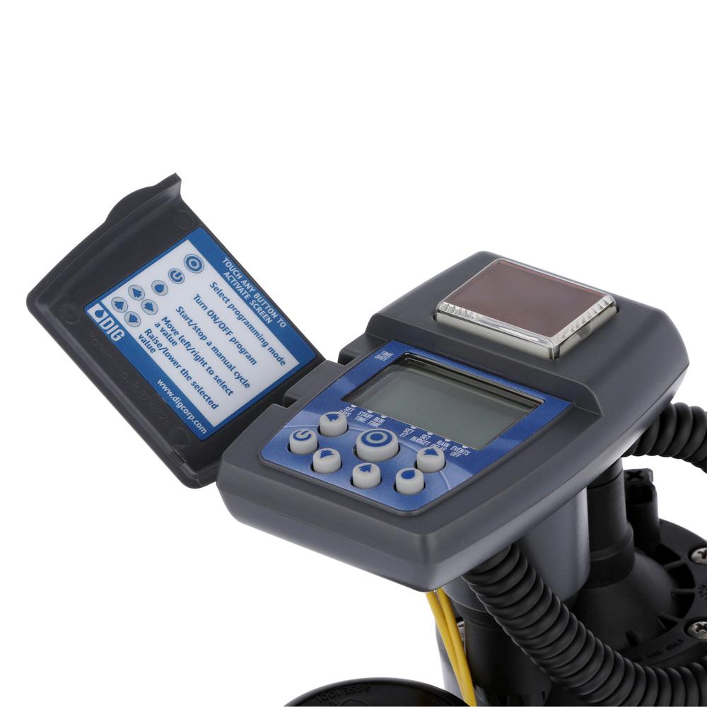 Solar Powered Irrigation Timer with Anti-Siphon Valve