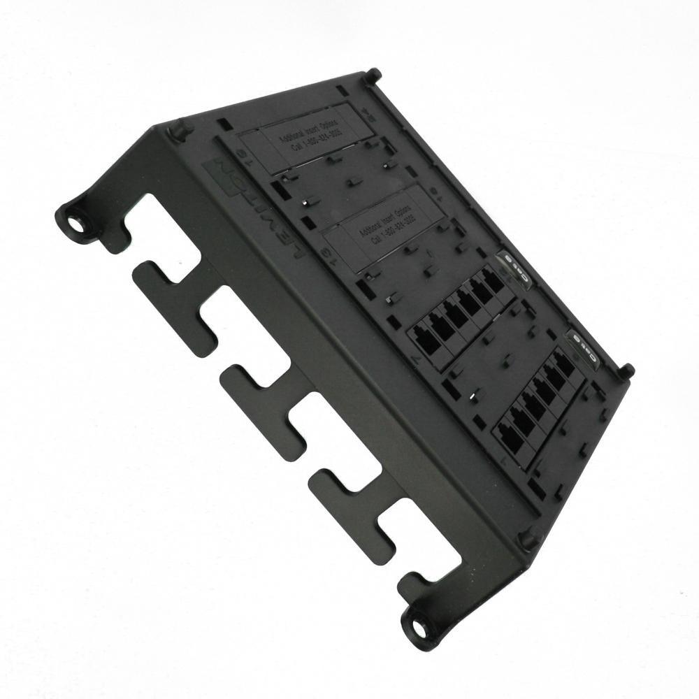Structured Media Twist & Mount Patch Panel with 12 Cat 6 Ports - Black - Super Arbor