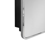 WELLFOR 20-in x 28-in Surface/Recessed Mount Silver Mirrored Medicine Cabinet