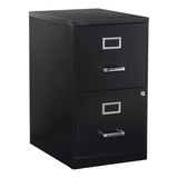 Office Star Products Metal Black 2-Drawer 14.25-in File Cabinet