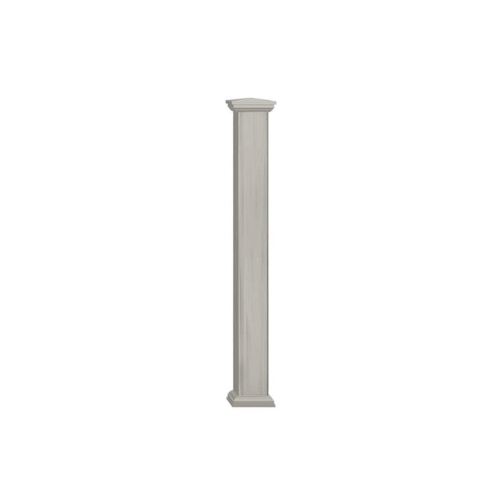Deckorators Grab and Go 4-in x 4-in x 3-1/4-ft Gray Composite Deck Post Sleeve
