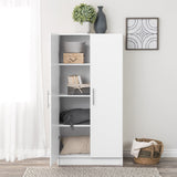 Prepac Elite 32-in W x 65-in H Wood Composite White Freestanding Utility Storage Cabinet