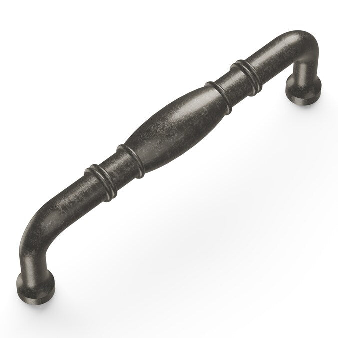 Hickory Hardware Williamsburg 3-3/4-in (96mm) Center to Center Black Nickel Vibed Rectangular Handle Drawer Pull