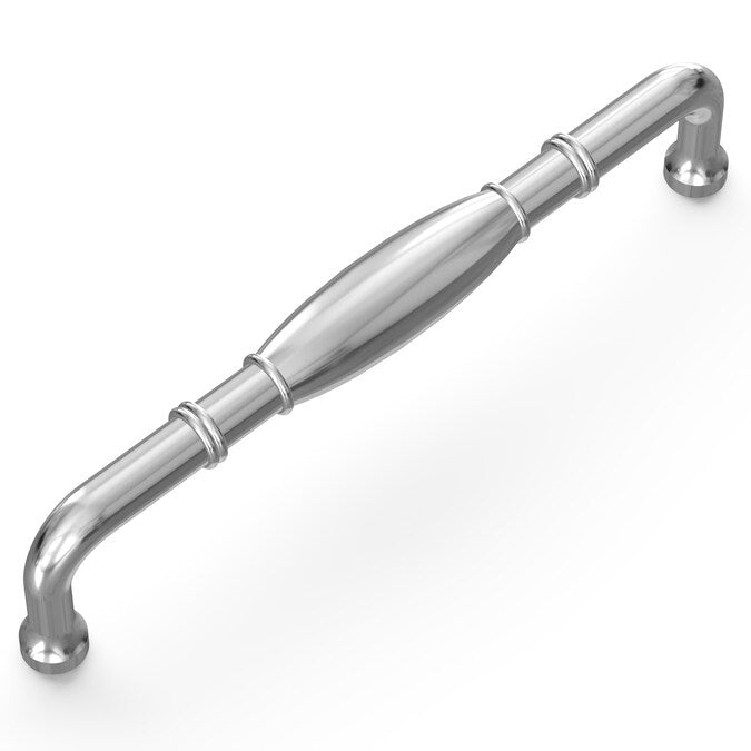 Hickory Hardware Williamsburg 5-1/16-in (128mm) Center to Center Chrome Rectangular Handle Drawer Pull