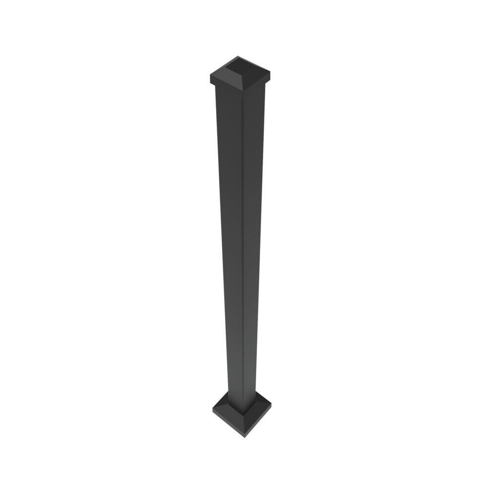 RELIABILT 2-in x 2-in x 3-1/2-ft Black Sand Steel Deck Post