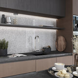 Apollo Tile Majeste Silver 12-in x 12-in Glossy Glass Penny Round Floor and Wall Tile (10.34-sq. ft/ Carton)