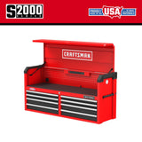 CRAFTSMAN 2000 Series 8-Drawer Steel Tool Chest, Red