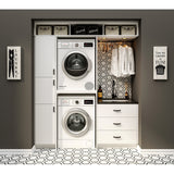 Hugo&Borg Lasalle 36-in W x 34.5-in H x 24-in D Bright White Slab 1-Drawer Base Fully Assembled Cabinet (Flat Panel Slab Style)