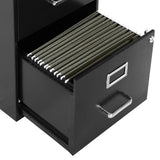 Office Star Products Metal Black 2-Drawer 14.25-in File Cabinet