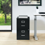 Office Star Products Metal Black 2-Drawer 14.25-in File Cabinet